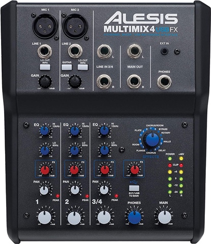N627 Alesis MultiMix 4 USB アナログミキサー Alesis Multimix 4 FX (USB), B - CeX (UK): - Buy, Sell, Donate